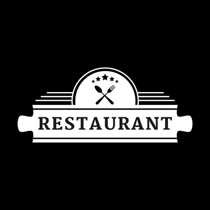 Simple restaurant logo design 